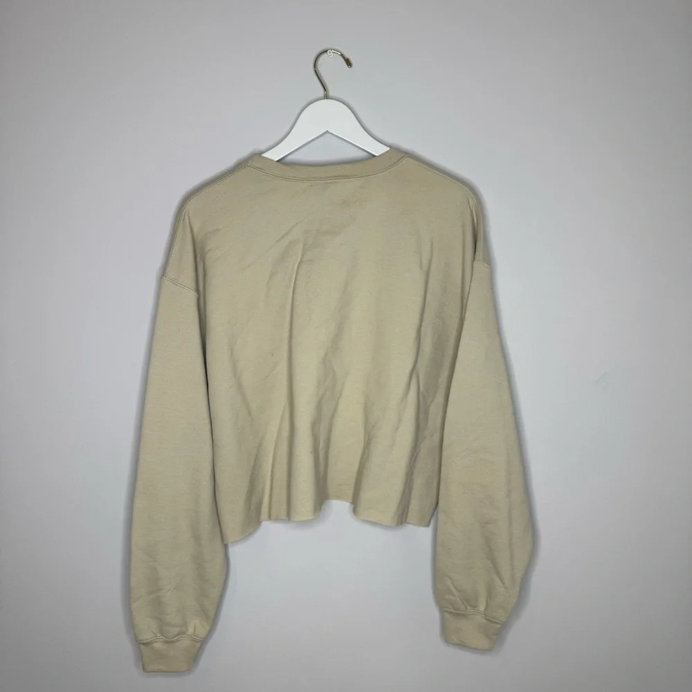 NWT | Pray Beige Cropped Sweatshirt | Size Large - Picture 6 of 7
